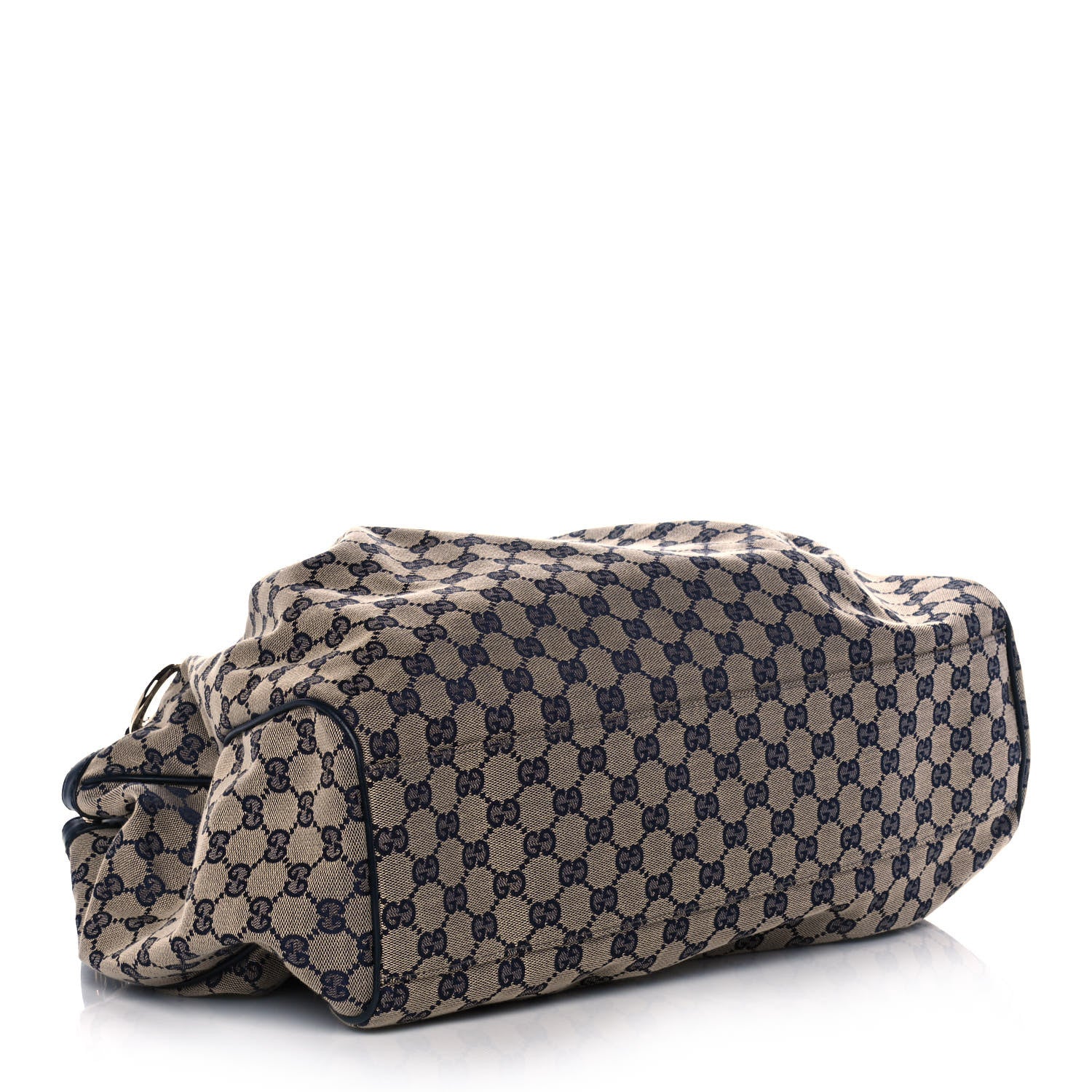 Gucci Monogram Calfskin Large Sukey Tote Beige Blue 4 of 12