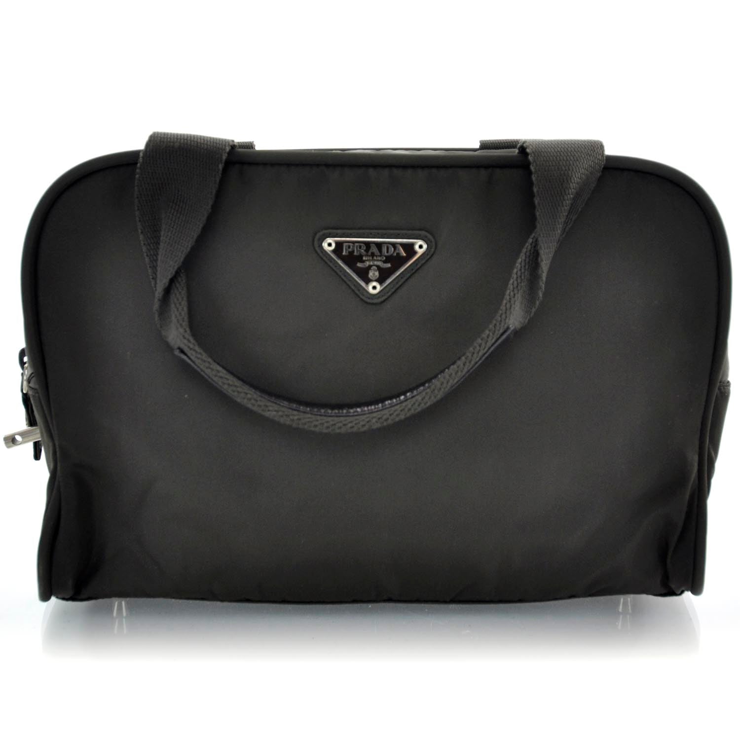 Prada Tessuto Nylon Dopp Cosmetic Bag Dark Green 1 of 8