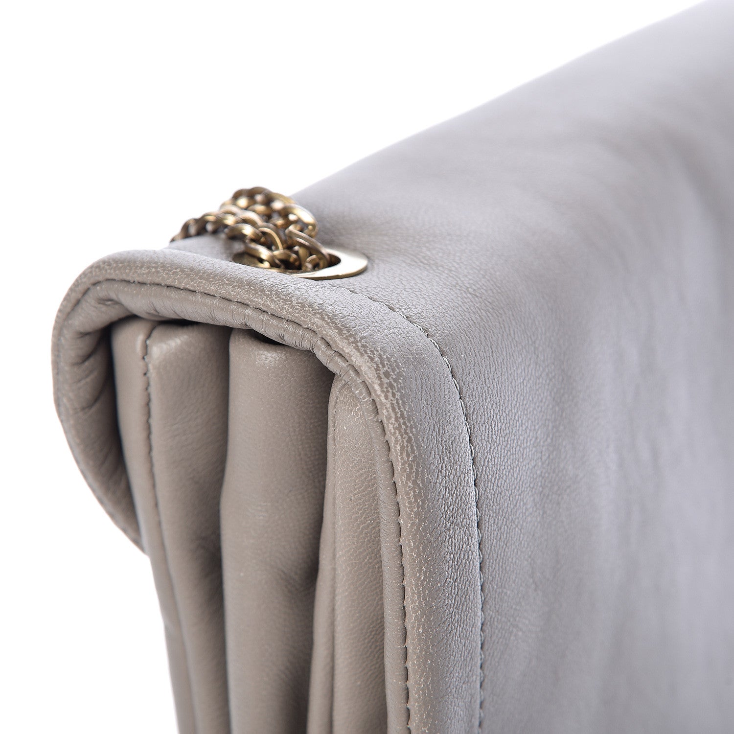 Lanvin Lambskin Quilted Medium Sugar Flap Shoulder Bag Grey 11 of 19