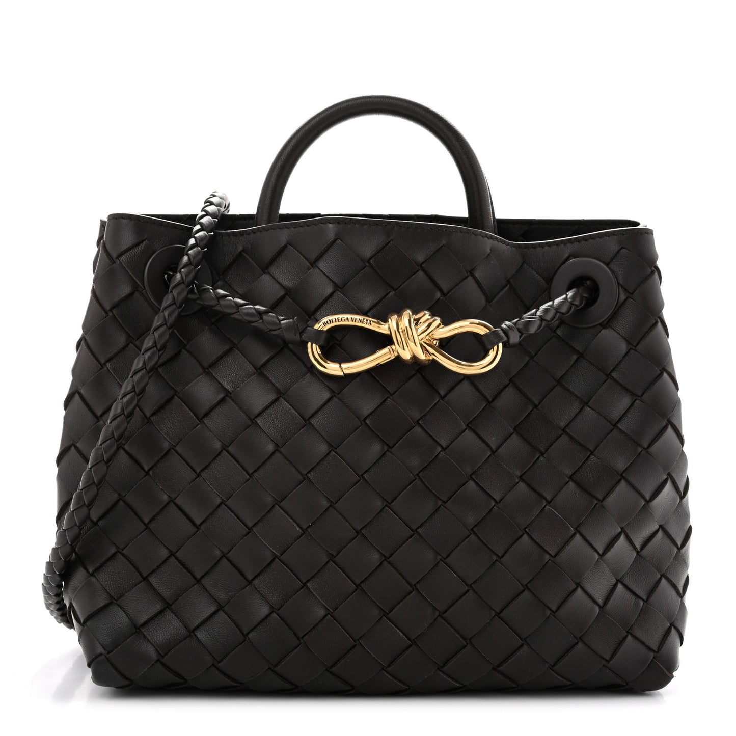 Nappa Intrecciato Small Andiamo Shoulder Bag Fondant