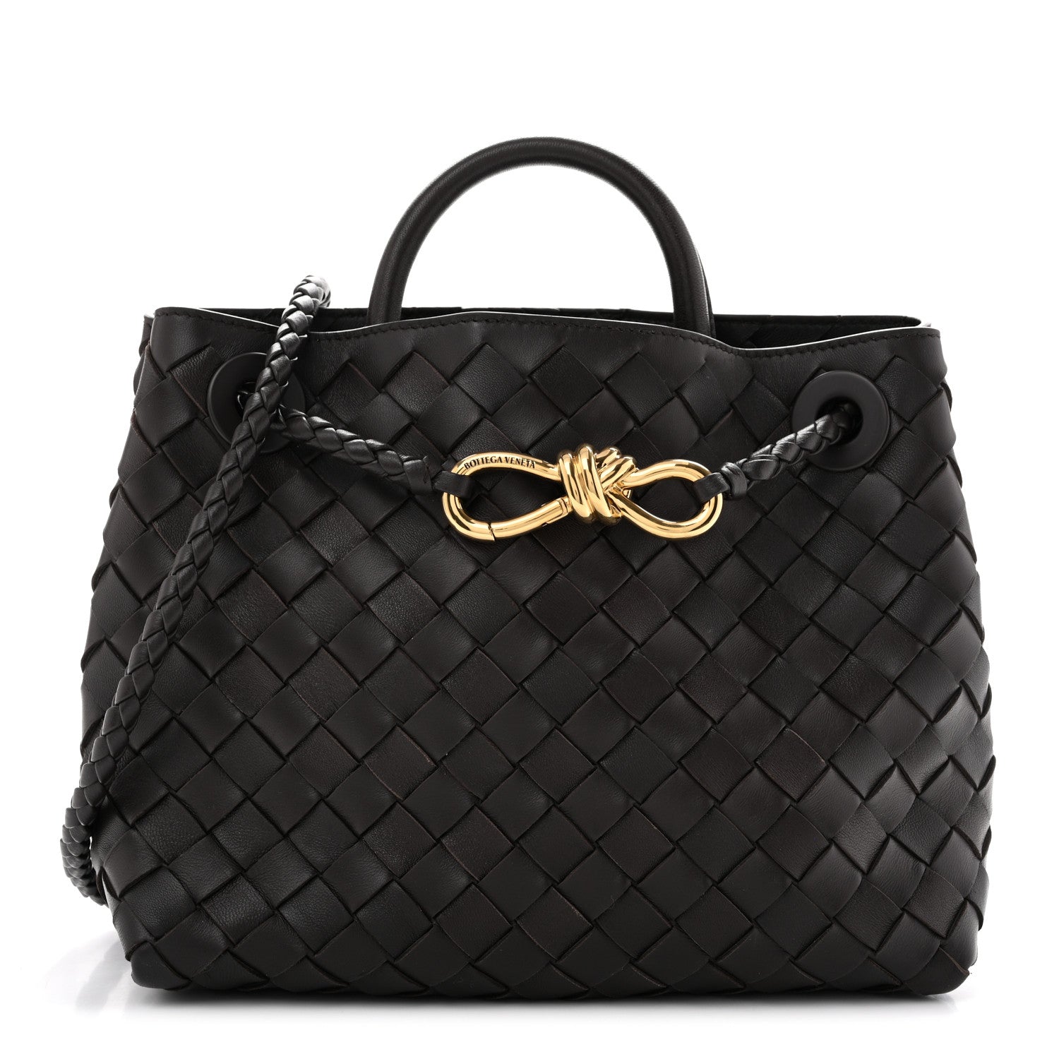 Bottega Veneta Nappa Intrecciato Small Andiamo Shoulder Bag Fondant 1 of 9