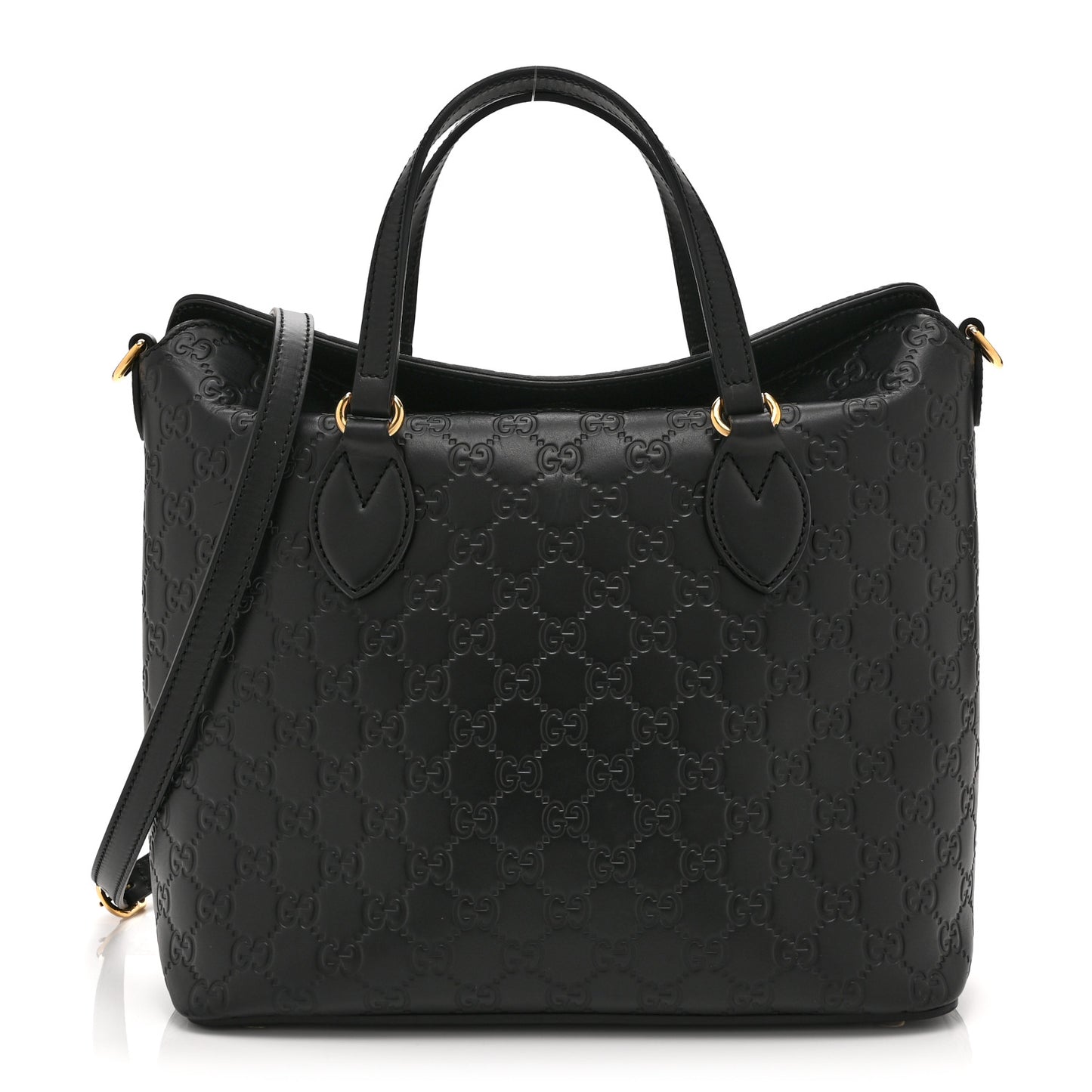 Guccissima Linea A Foldover Tote Black
