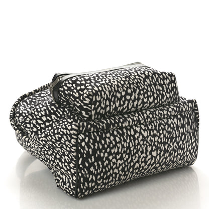 Saint Laurent Canvas Leopard Print City Backpack Black White 4 of 10