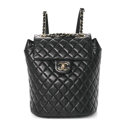 Chanel Lambskin Quilted Small Urban Spirit Backpack Black 1 of 11