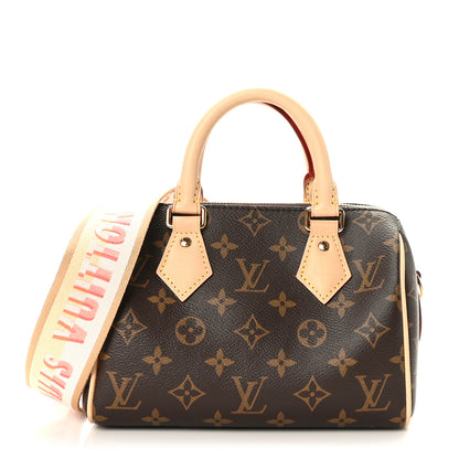 Louis Vuitton Monogram Speedy Bandouliere 20 Pink Orange 1 of 8