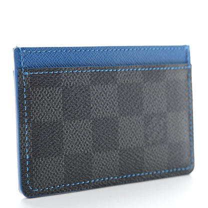 Louis Vuitton Damier Graphite Card Holder Blue 3 of 8