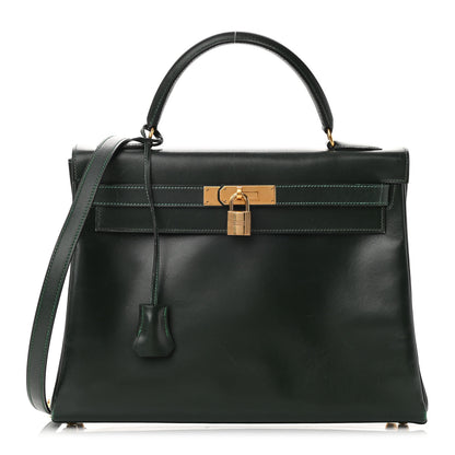 Hermes Box Kelly Retourne 32 Vert Fonce 1 of 25