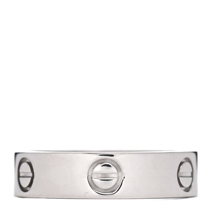 Cartier 18K White Gold 5.5mm LOVE Ring 60 9 1 of 4