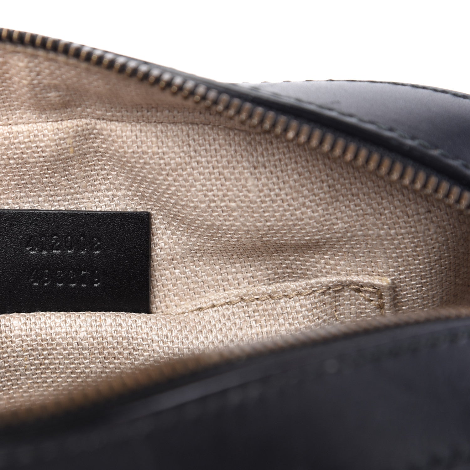 Gucci Calfskin Web Small Webby Bee Shoulder Bag Black 9 of 9