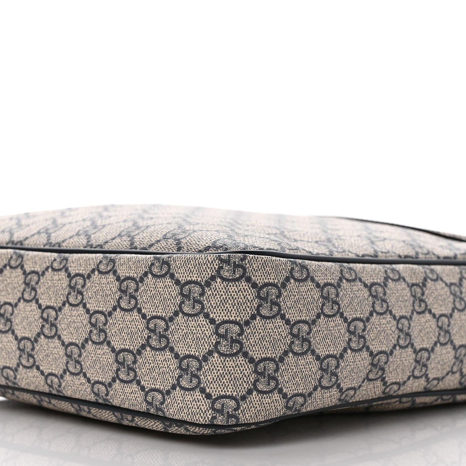 Gucci GG Plus Monogram Selleria Calfskin Medium Messenger Bag Beige Blue 9 of 9