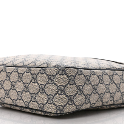Gucci GG Plus Monogram Selleria Calfskin Medium Messenger Bag Beige Blue 9 of 9