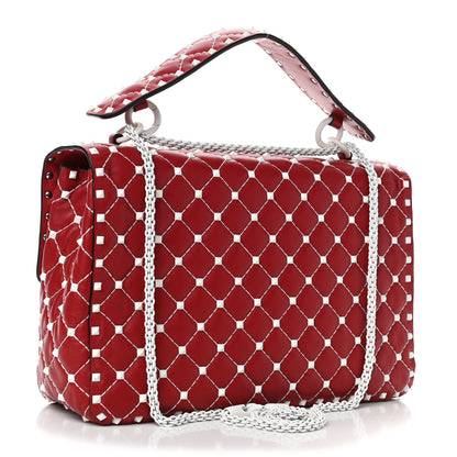 Valentino Garavani Lambskin Large Free Rockstud Spike Shoulder Bag Rosso Valentino 2 of 5
