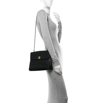 Chanel Caviar Quilted Medium Single Flap Black 3 of 12