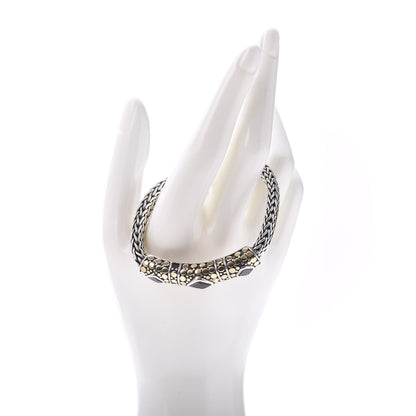 John Hardy Sterling Silver 18K Yellow Gold Garnet Kali Dot Station Bracelet 2 of 4