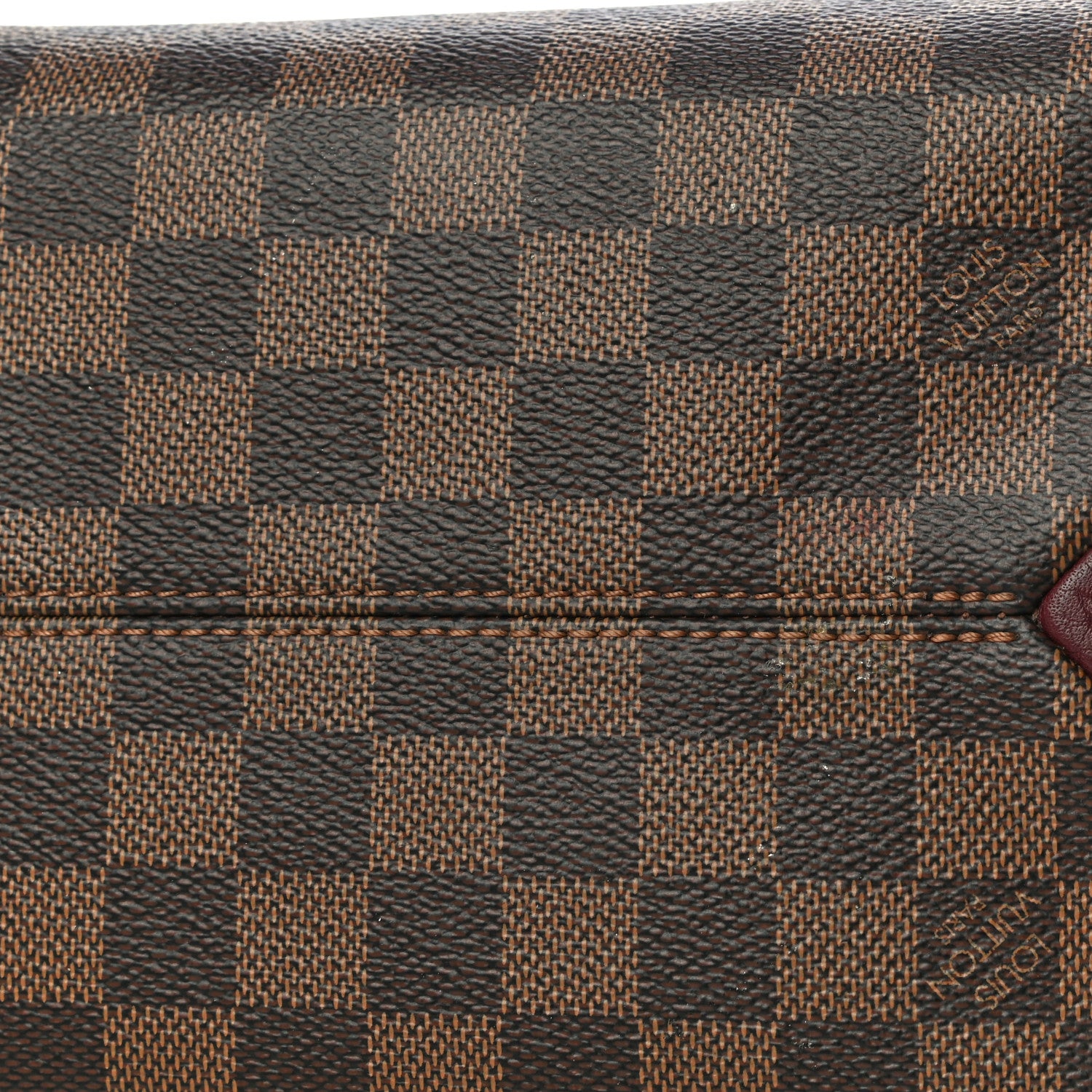 Louis Vuitton Damier Ebene Cuir Taurillon Brittany Bordeaux 21 of 25
