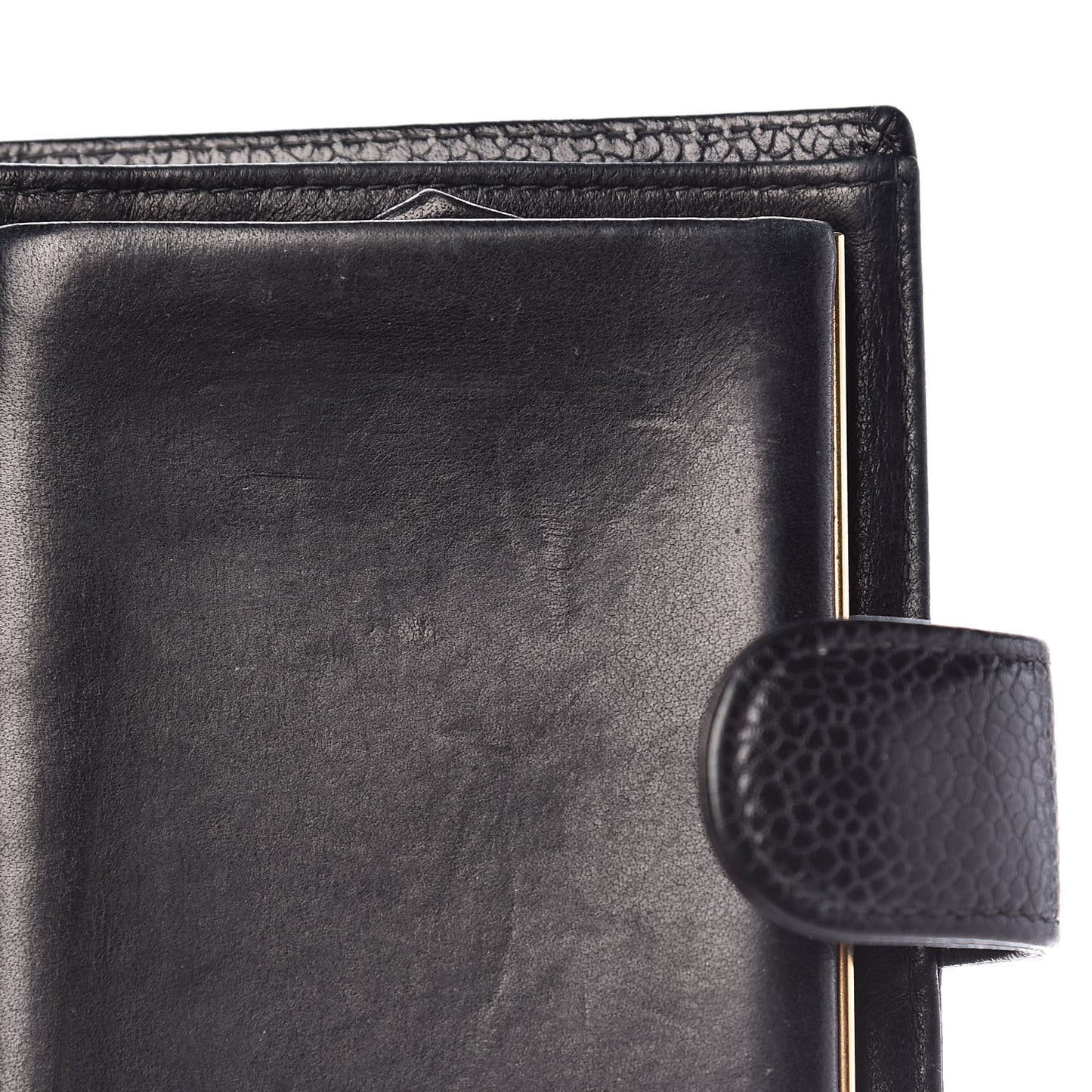 Caviar Timeless CC Compact French Wallet Black