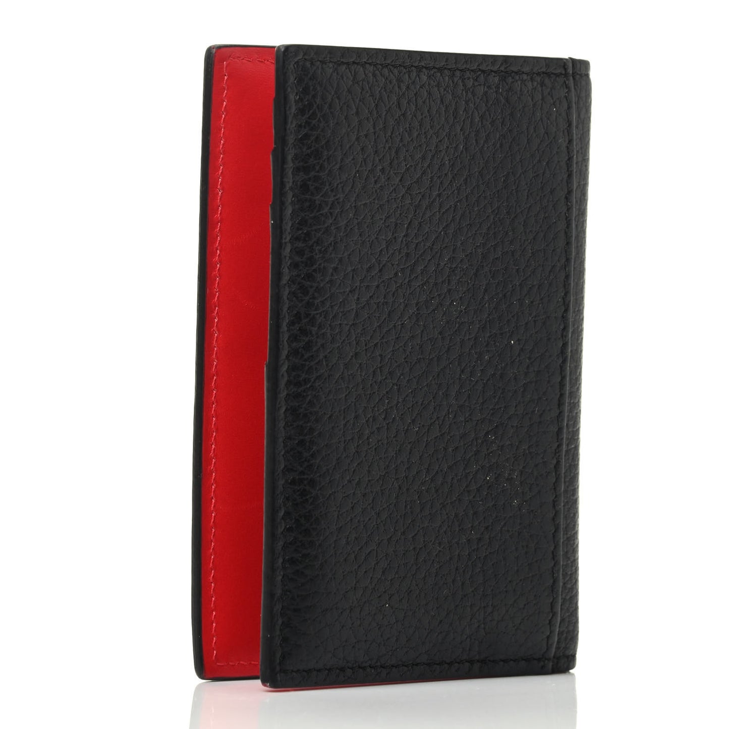 Grained Calfskin Sifnos Bi-Fold Wallet Black