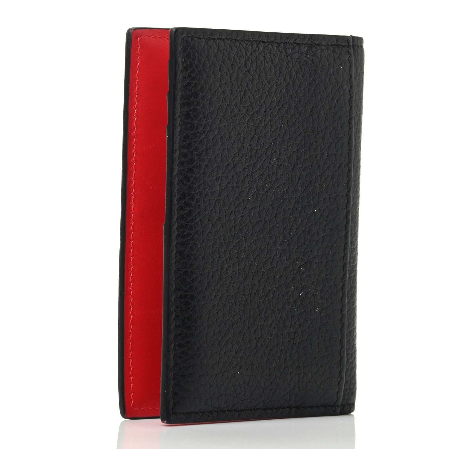Christian Louboutin Grained Calfskin Sifnos Bi-Fold Wallet Black 2 of 4
