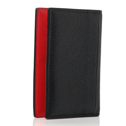 Christian Louboutin Grained Calfskin Sifnos Bi-Fold Wallet Black 2 of 4