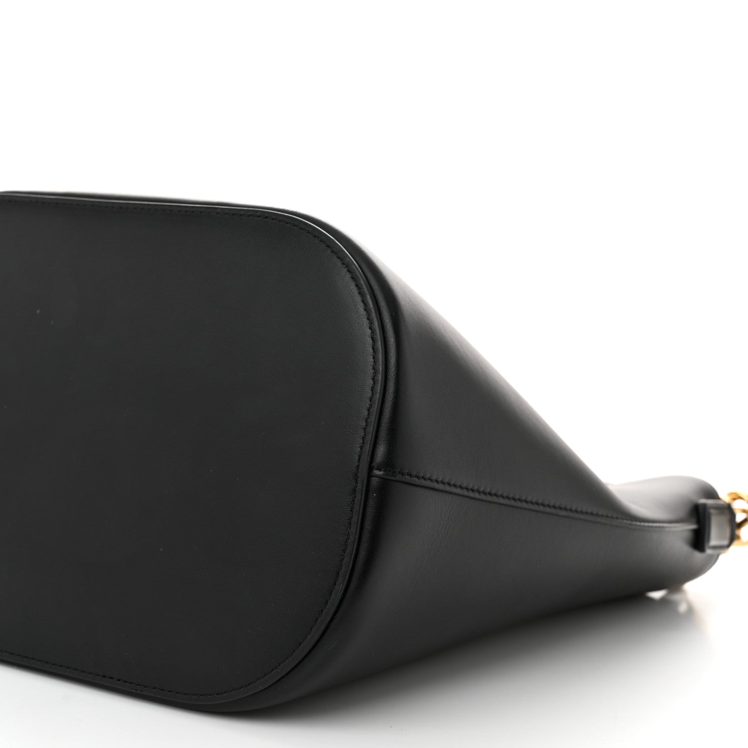 Celine Smooth Calfskin Triomphe Medium Louise Bag Black 10 of 10