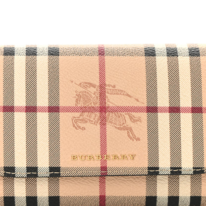 Burberry Haymarket Check Henley Wallet On Chain Black 7 of 10