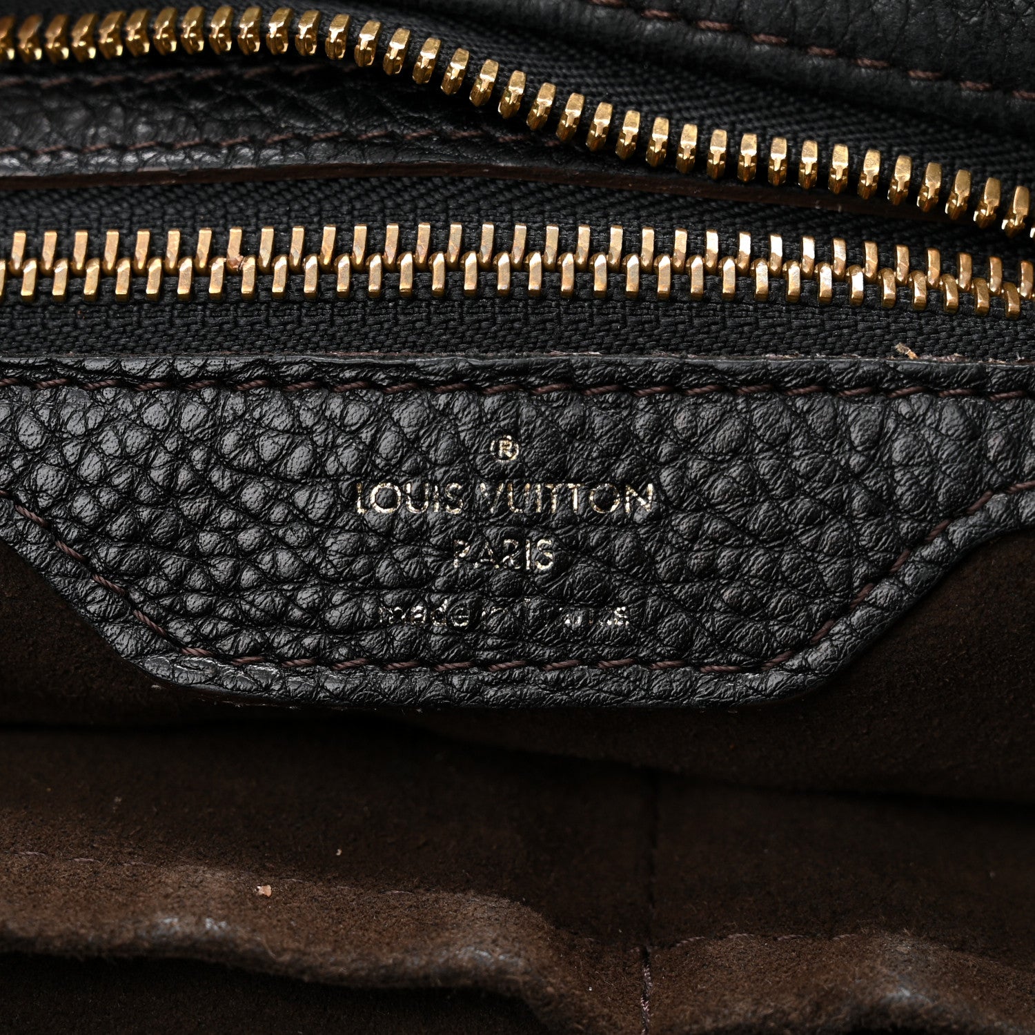 Louis Vuitton Mahina Selene MM Black 6 of 10