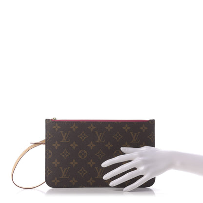 Louis Vuitton Monogram Neverfull MM GM Pochette Pivoine 2 of 9