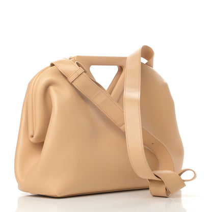 Bottega Veneta Calfskin Medium The Point Triangle Bag Almond 3 of 10