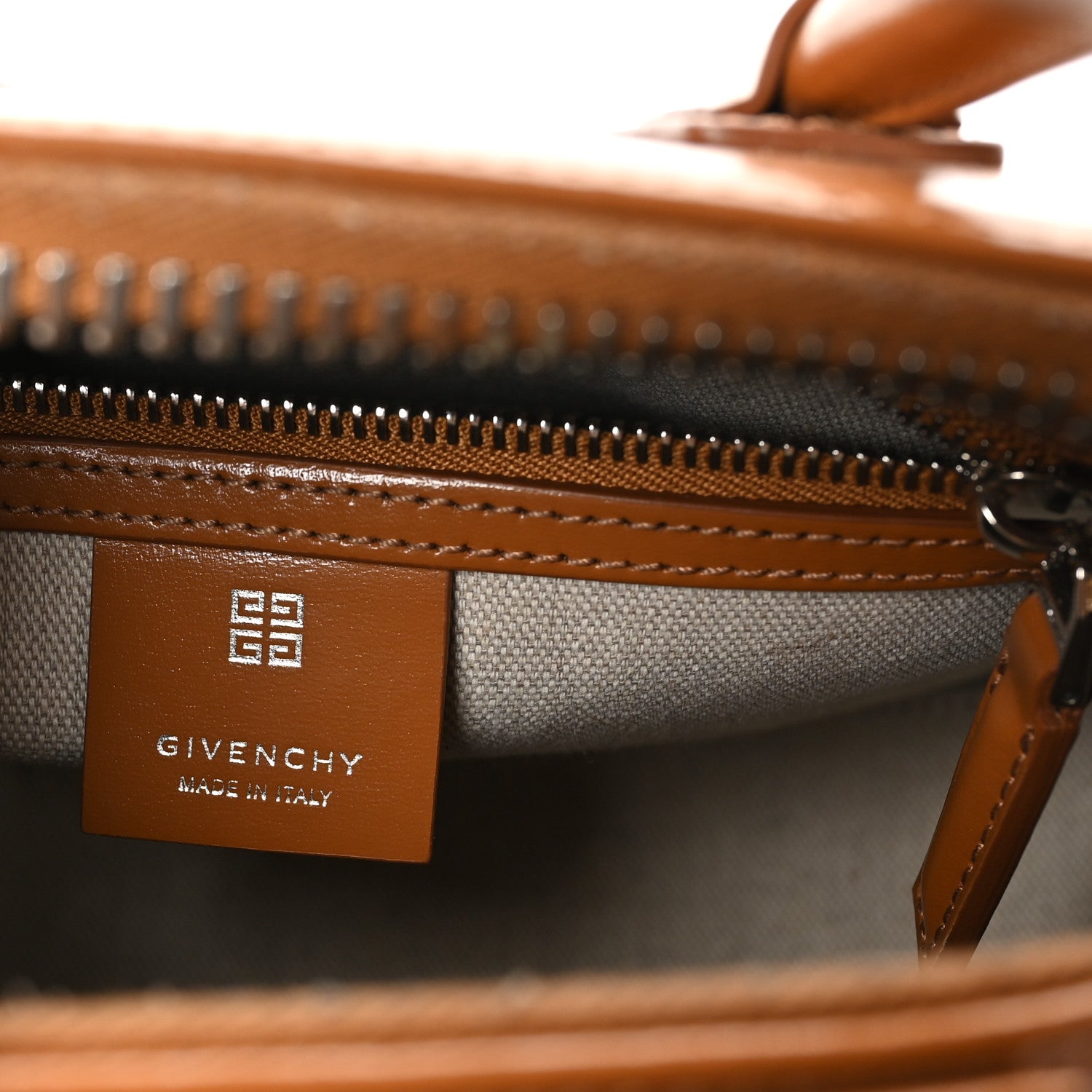 Givenchy Shiny Lord Calfskin Mini Antigona Camel 6 of 9
