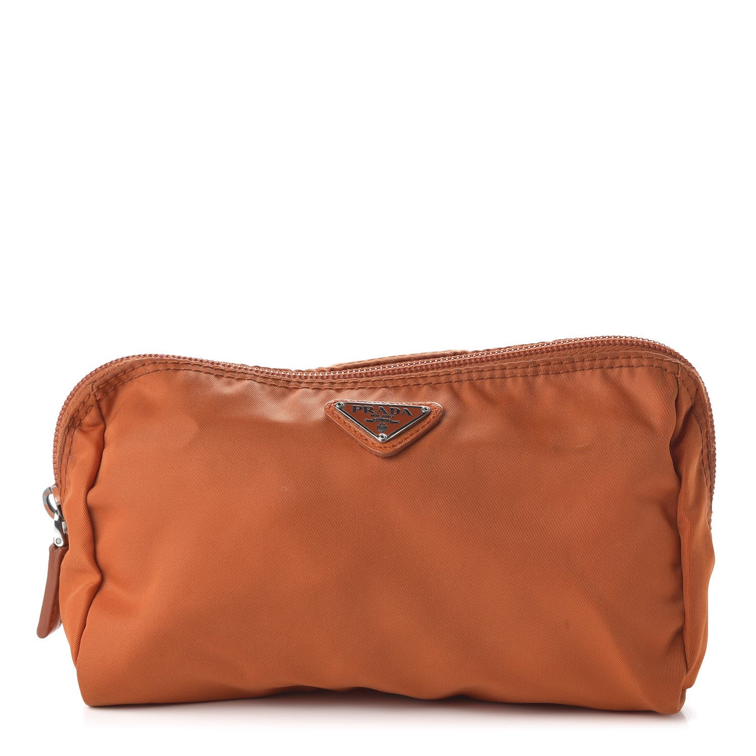 Prada Tessuto Nylon Pouch Papaya 1 of 9