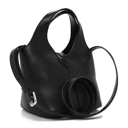 Balenciaga Grained Calfskin Small Locker Hobo Black 3 of 9