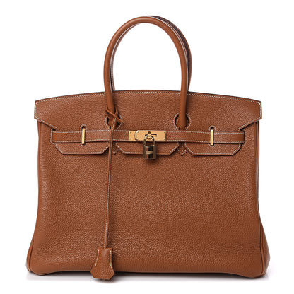 Hermes Togo Birkin 35 Gold 1 of 13