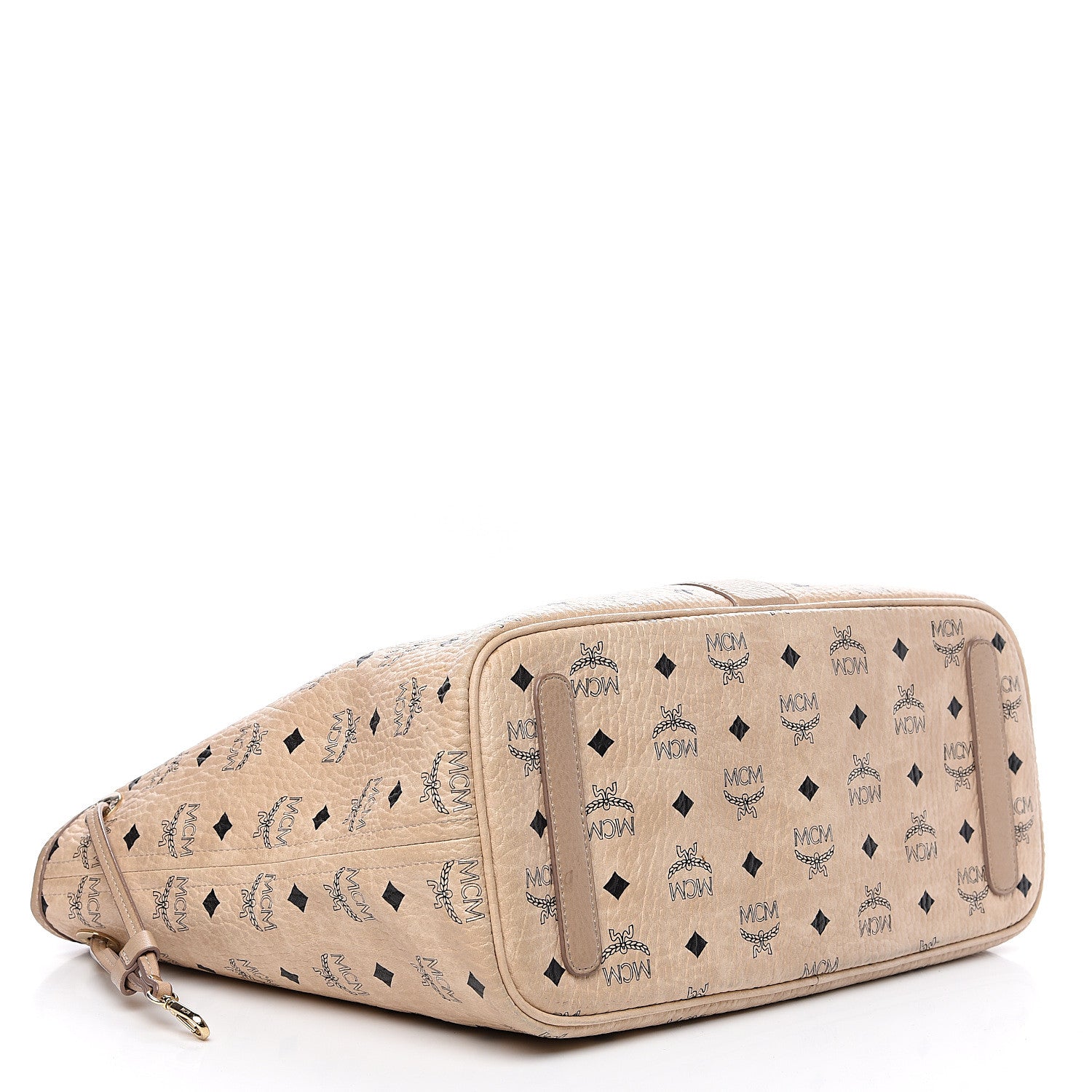 MCM Visetos Medium Liz Reversible Shopper Tote Beige 5 of 17