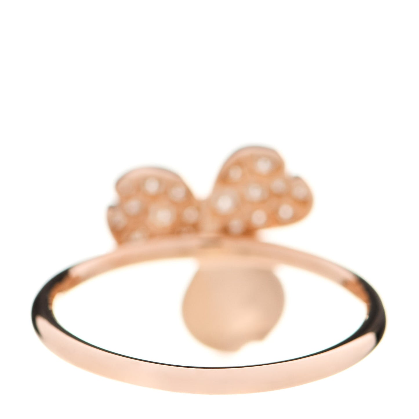 18K Rose Gold Diamond Paper Flowers Ring 53 6.25