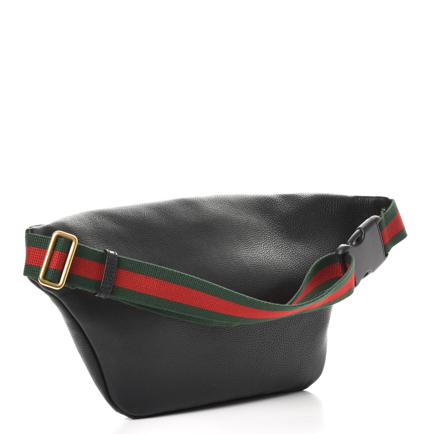 Gucci Grained Calfskin Logo Belt Bag Black 3 of 7
