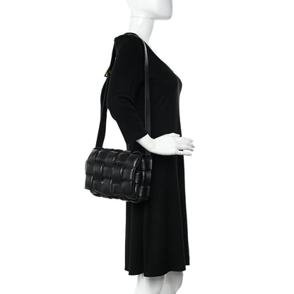 Bottega Veneta Nappa Maxi Intreccio Padded Cassette Crossbody Bag Black 2 of 9