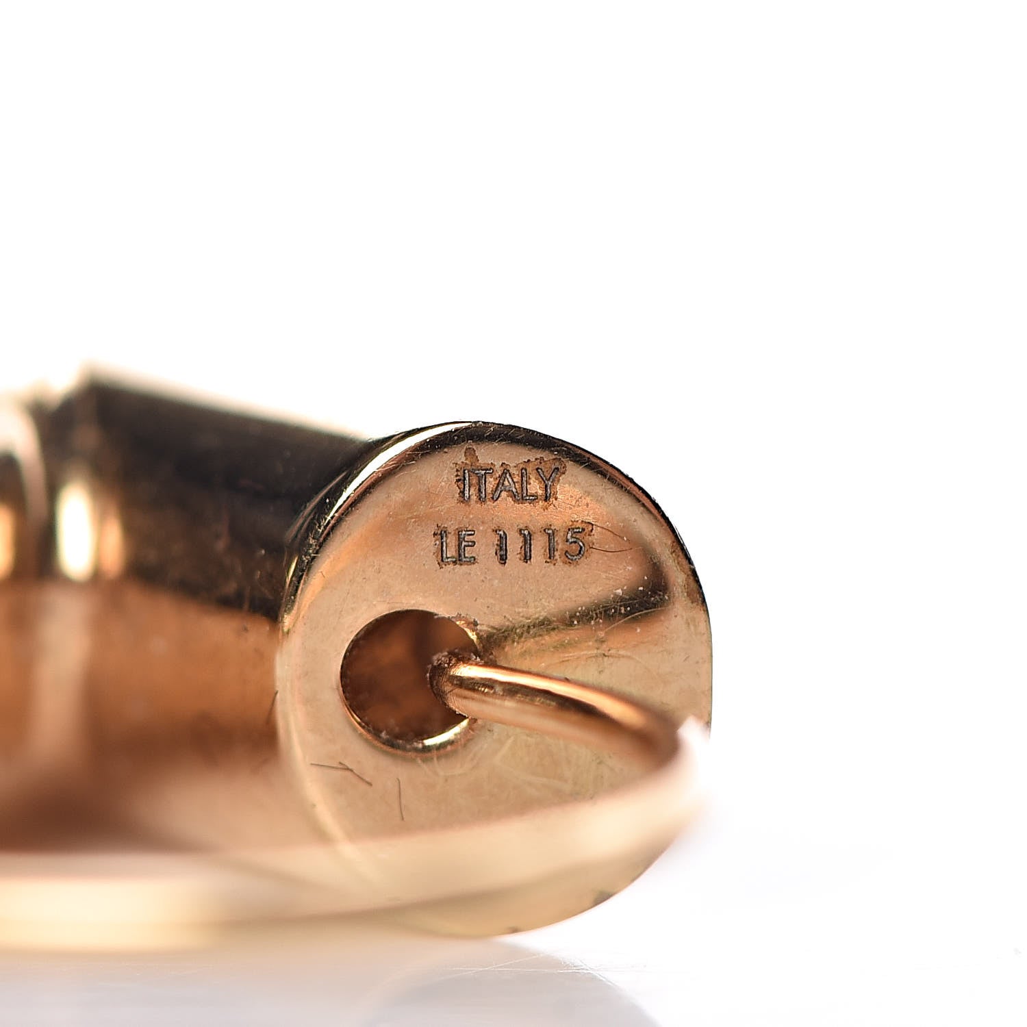 Louis Vuitton Brass Essential V Hoop Earrings Gold 3 of 5