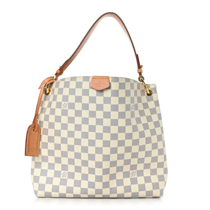 Louis Vuitton Damier Azur Graceful PM Rose Ballerine 1 of 9