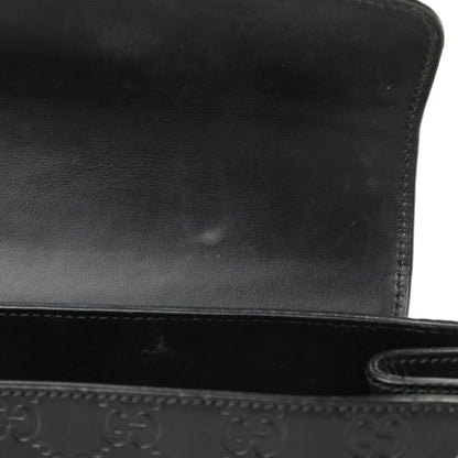 Gucci Guccissima Large Emily Chain Shoulder Bag Black 12 of 17