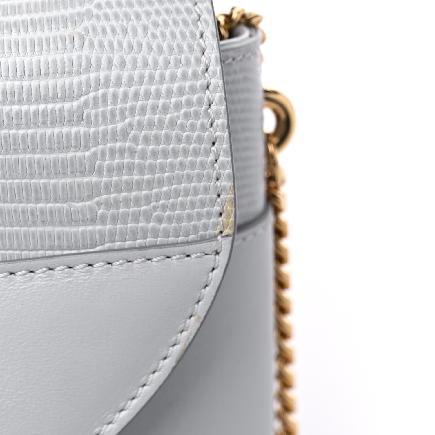 Chloe Calfskin Lizard Embossed Small Aby Lock Light Cloud 10 of 10