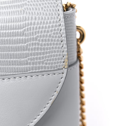 Chloe Calfskin Lizard Embossed Small Aby Lock Light Cloud 10 of 10