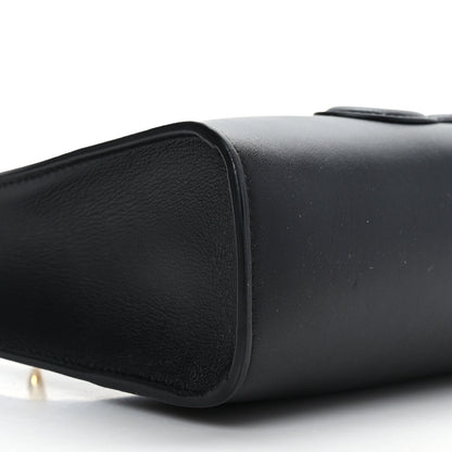 Celine Smooth Calfskin Cuir Triomphe Shoulder Bag Black 8 of 10