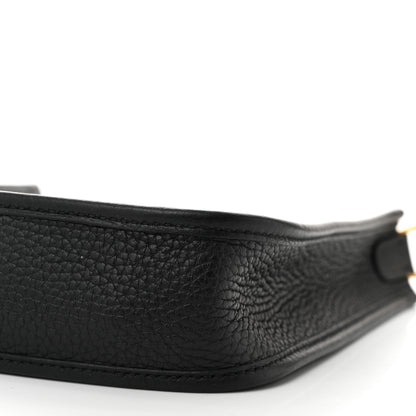 Hermes Taurillon Clemence Evelyne TPM Black 10 of 10