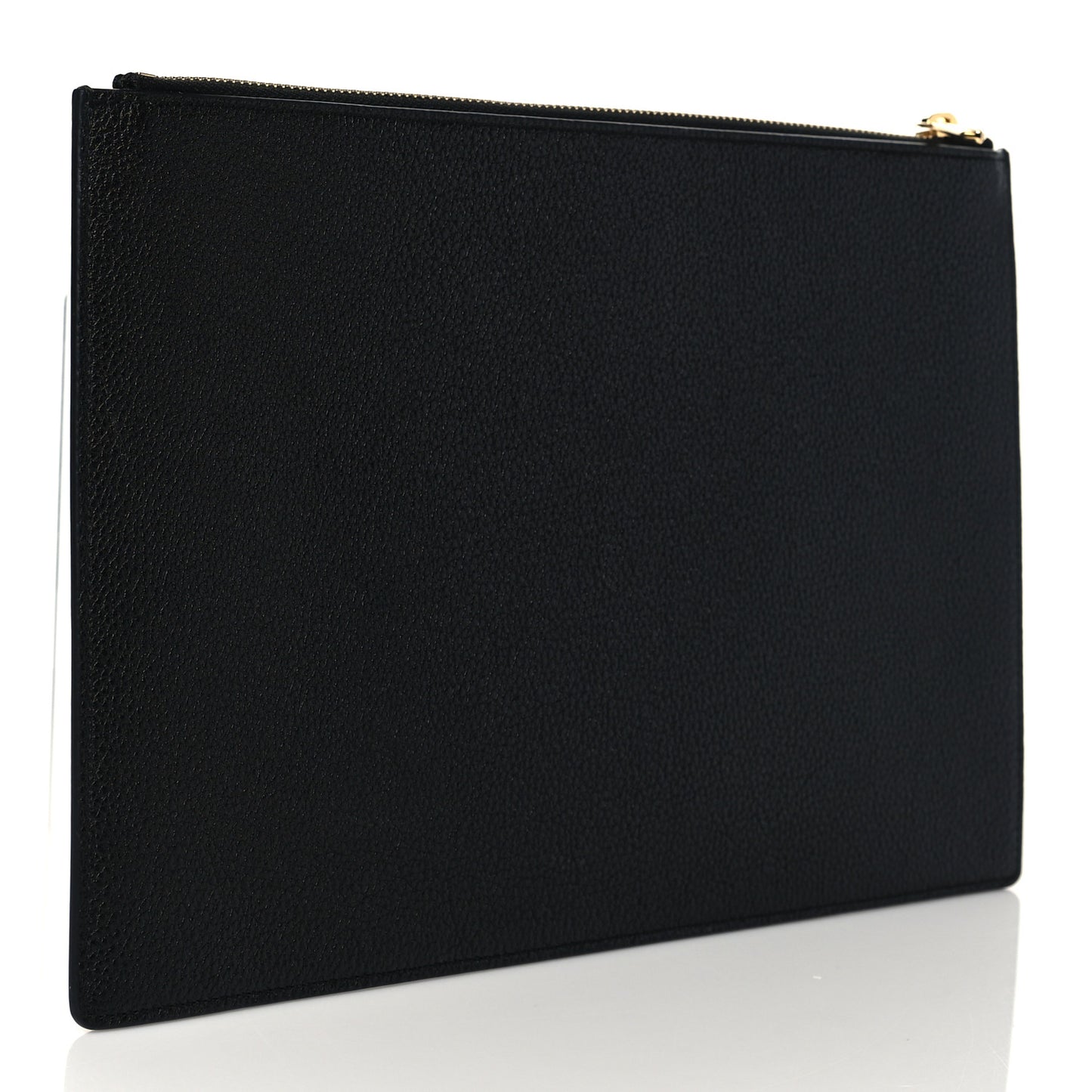 Grainy Calfskin Zumi Pouch Black
