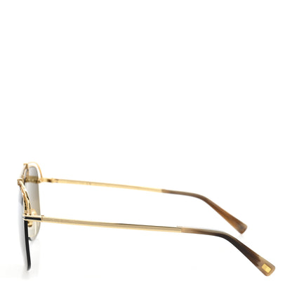 Louis Vuitton Metal LV Boarding Sunglasses Z2335W Gold 3 of 9
