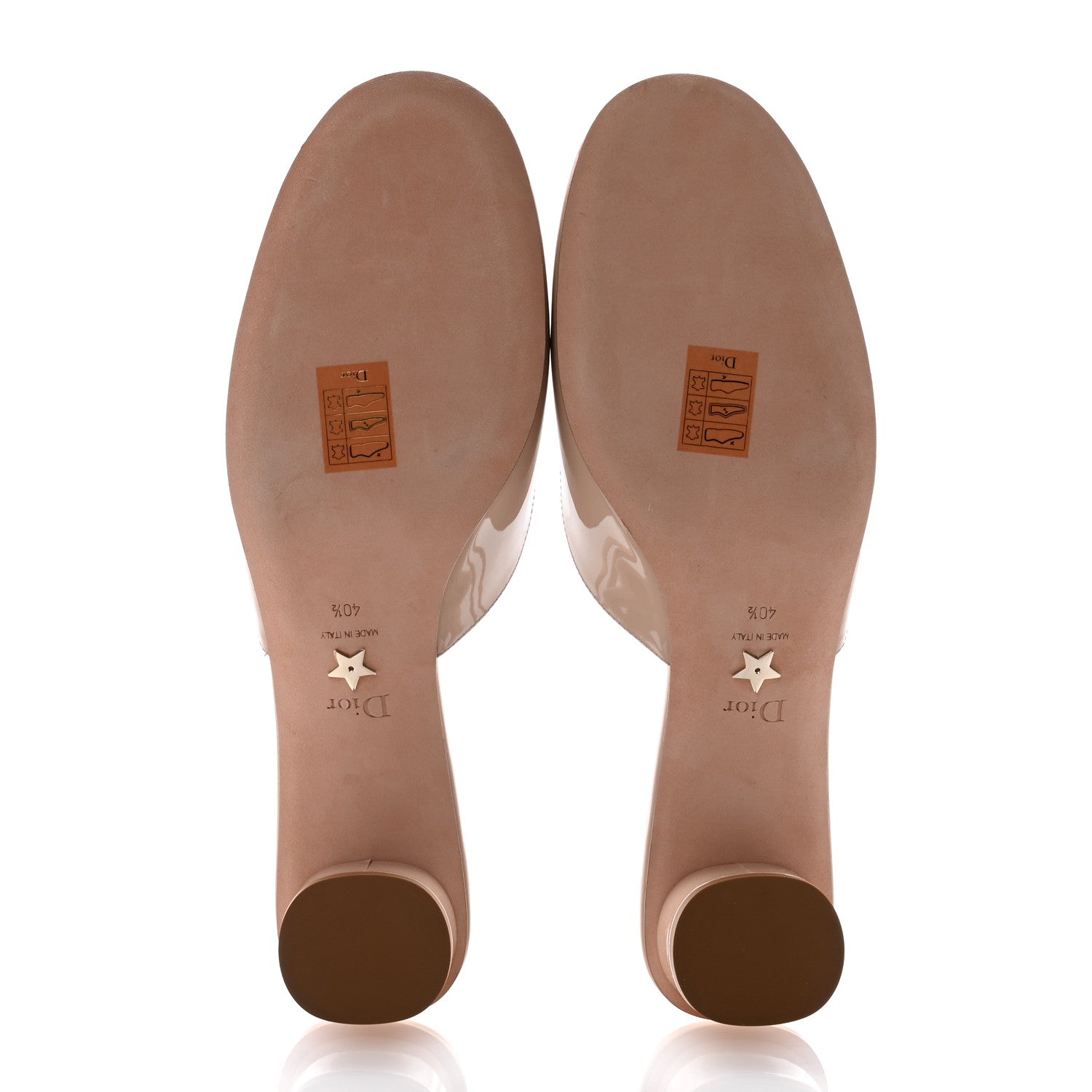 Christian Dior Patent Dior Day Slingback 35mm Pumps 40.5 Nude 5 of 11