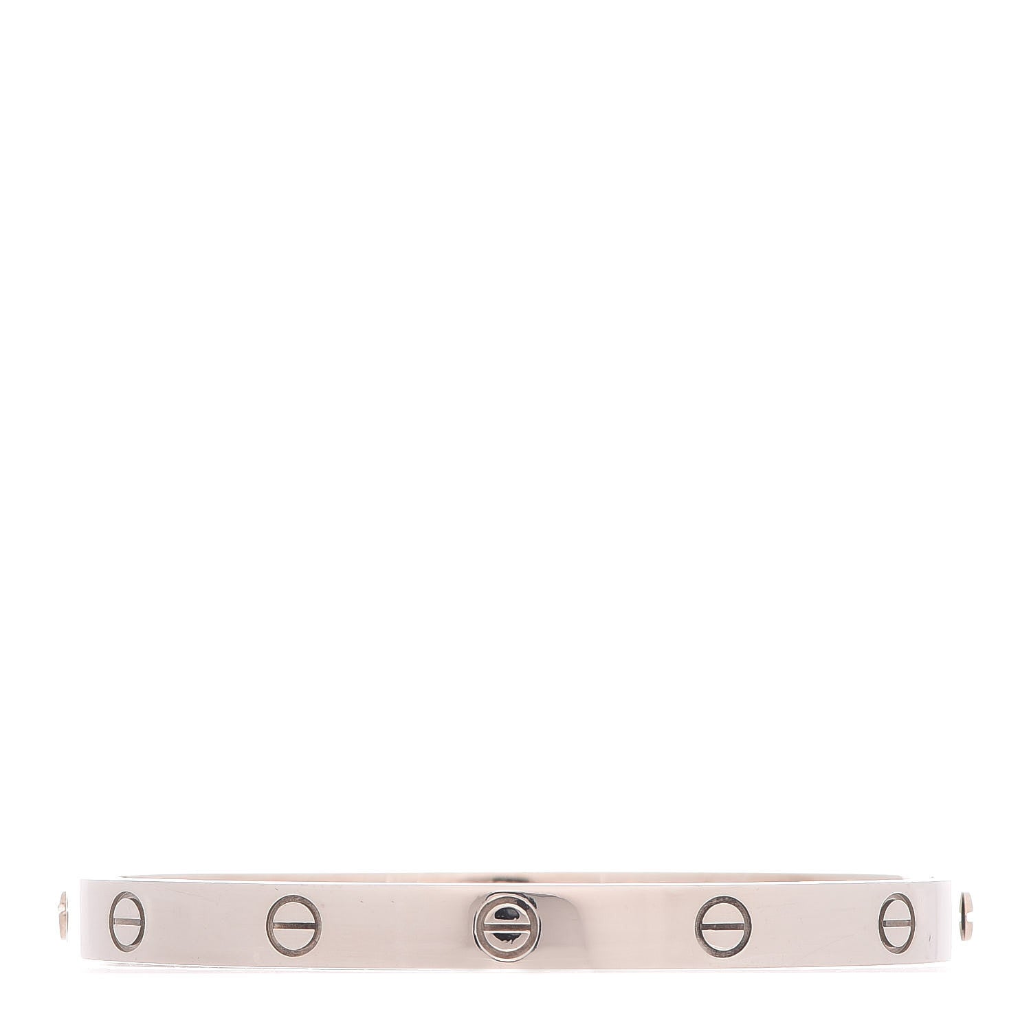 Cartier 18K White Gold LOVE Bracelet 19 1 of 8