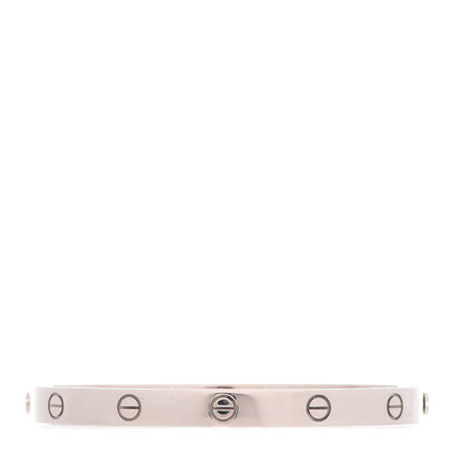 Cartier 18K White Gold LOVE Bracelet 19 1 of 8