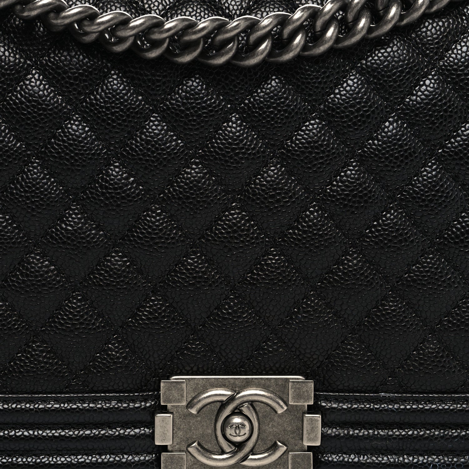 Chanel Caviar Quilted New Medium Boy Flap Black 8 of 11