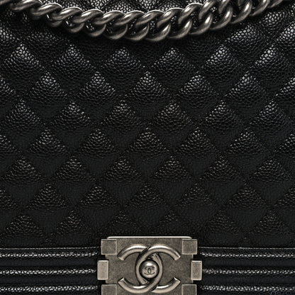 Chanel Caviar Quilted New Medium Boy Flap Black 8 of 11